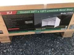 KJ  20FTx12FT Livestock Metal Shed