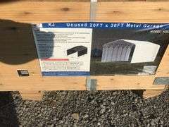 KJ 20 FT x 30FT Metal Garage