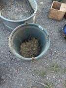 3 Green Hanging Buckets