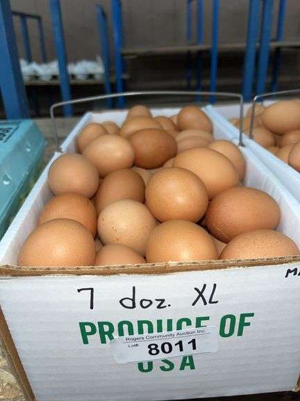 7 Doz Xlarge Brown Eating Eggs
