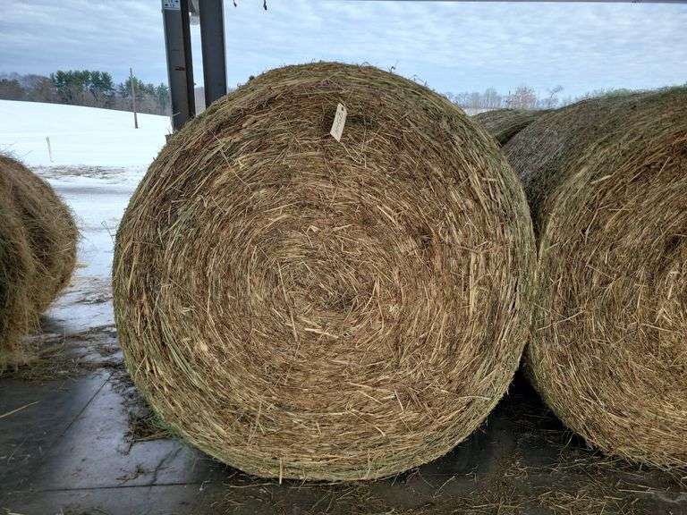 2 Round Bales 1st Timothy Orchard Grass Mix (4x5) Stored Inside