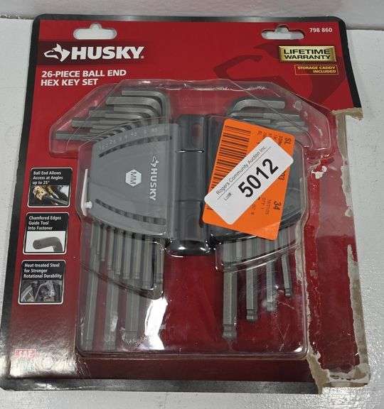 HUSKY BALL END HEX KEY SET (METRIC & SAE)