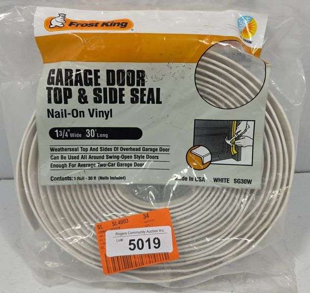 FROST KING GARAGEDOOR TOP AND SIDE SEAL