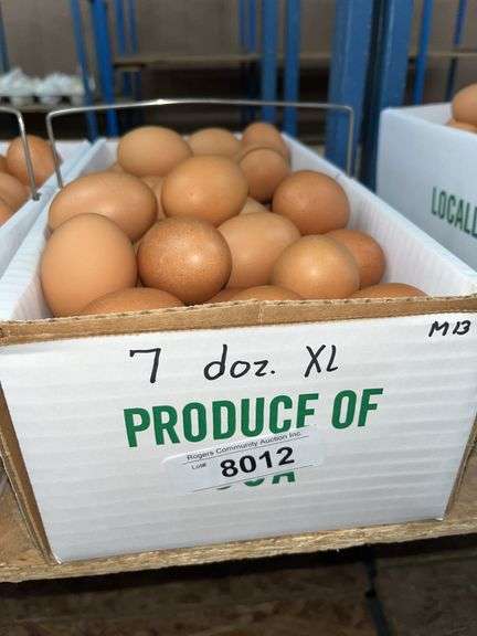7 Doz Xlarge Brown Eating Eggs