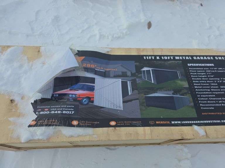 Landhonor 11' x 19' Metal Garage