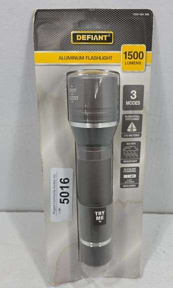 DEFIANT ALUMINUM LED FLASHLIGHT