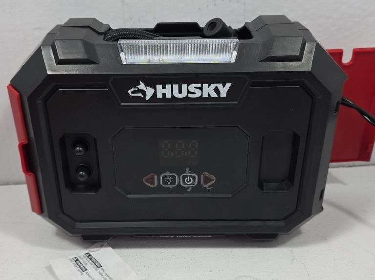HUSKY 12V INFLATOR WITH AUTO SHUTOFF
