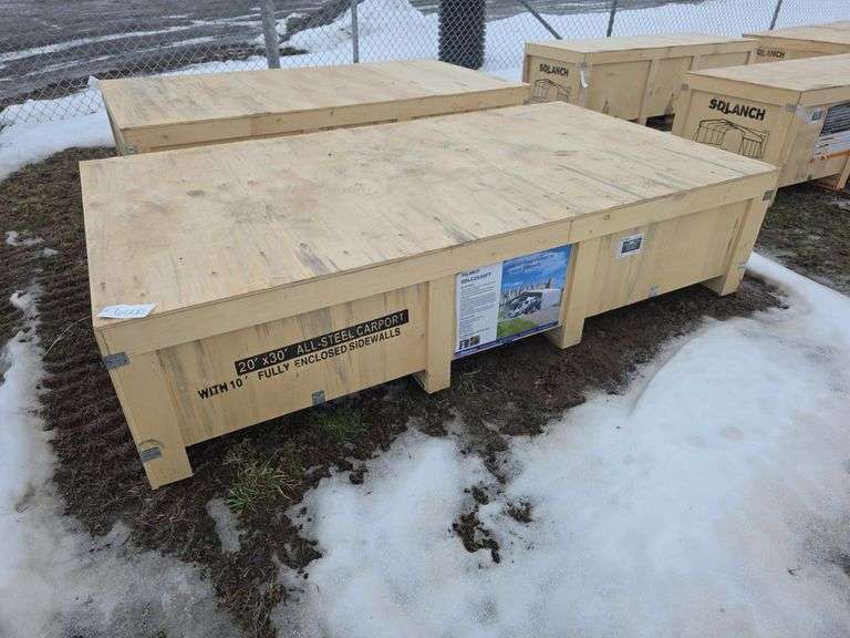 SDLanch 20' x 30' All Steel Carport w/ Sides