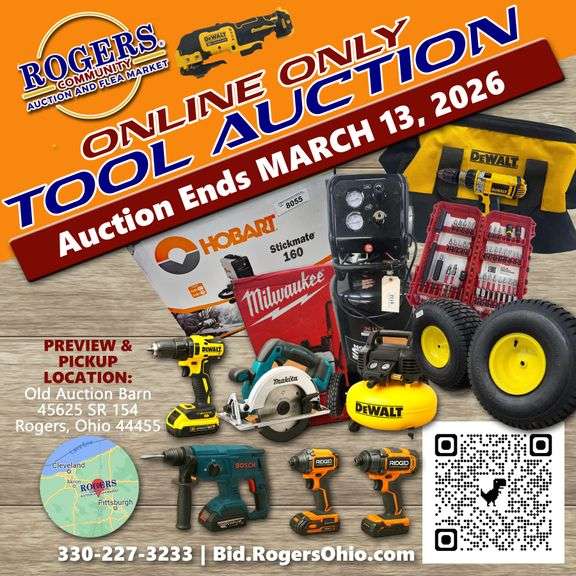 ONLINE TOOL AUCTION MARCH 13TH