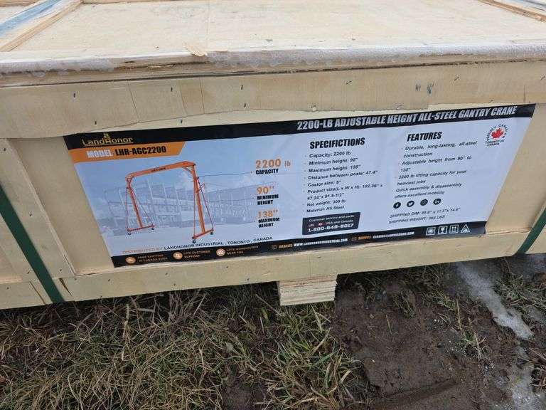 Landhonor 2200lb Gantry Crane