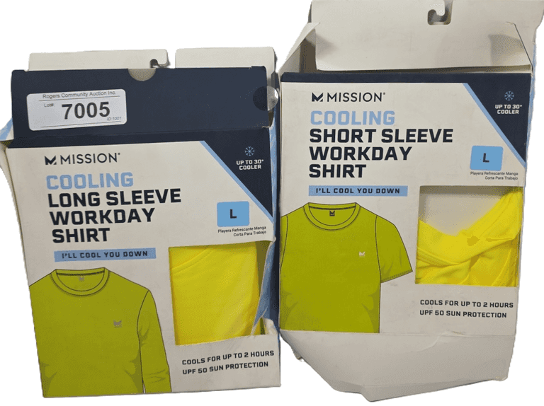 ( 2 )MISSION COOLING SHORT/LONG SLEEVE WORK SHIRT ( L )