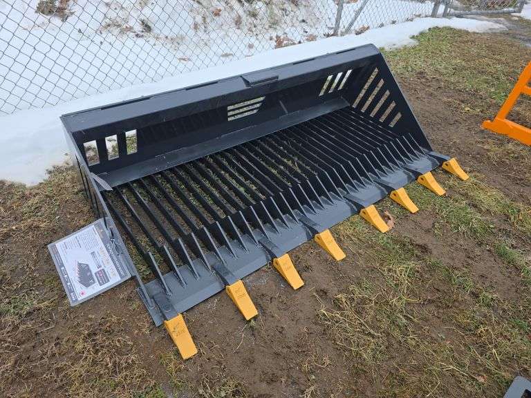 Landhonor Skid Loader 72" Rock Bucket