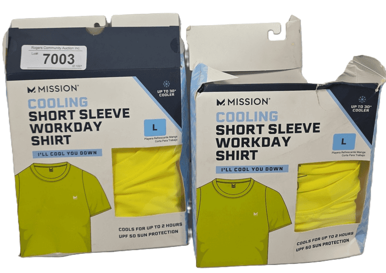 ( 2 )MISSION COOLING SHORT SLEEVE WORK SHIRT ( L )
