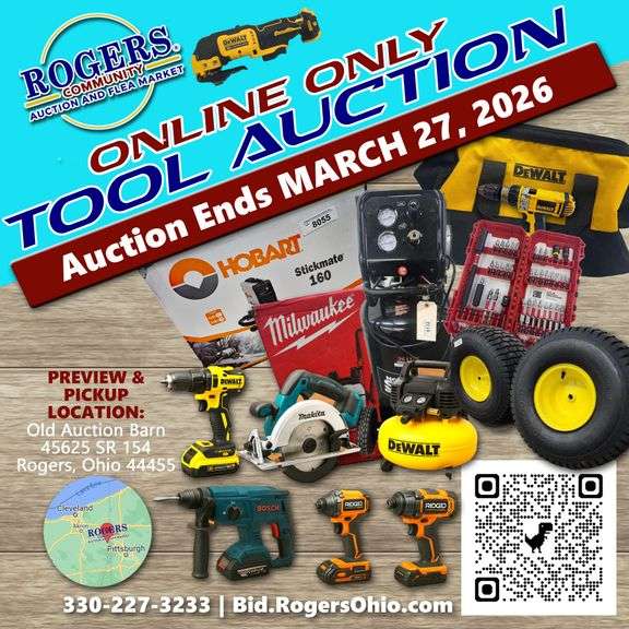 ONLINE TOOL AUCTION MARCH 27TH