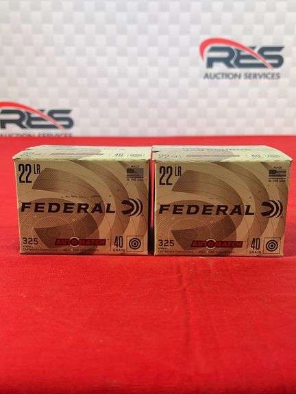 650rds Federal Automatch 22LR 40gr Ammo