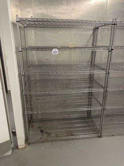 48"x24"x72" 6-Tier Stainless Shelf