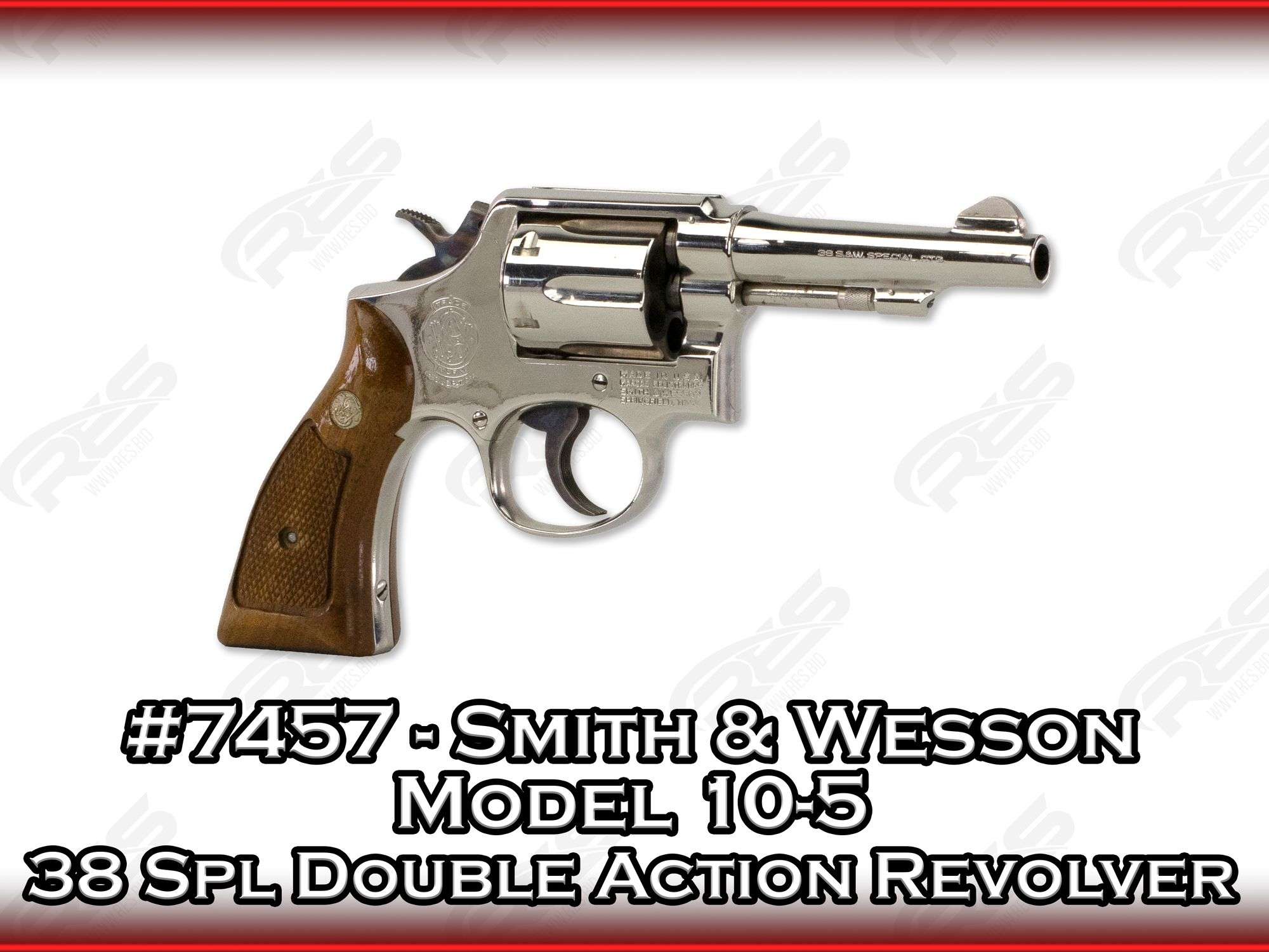 Smith & Wesson Model 10-5 38 Spl Double Action Revolver - RES