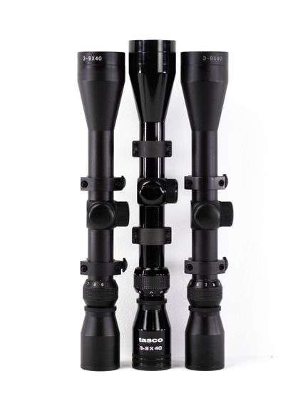 (3) Assorted 3-9x40 Scopes