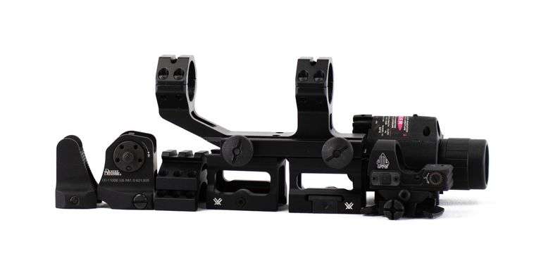 Assorted Firearm Optics, Accessories, and Mounts