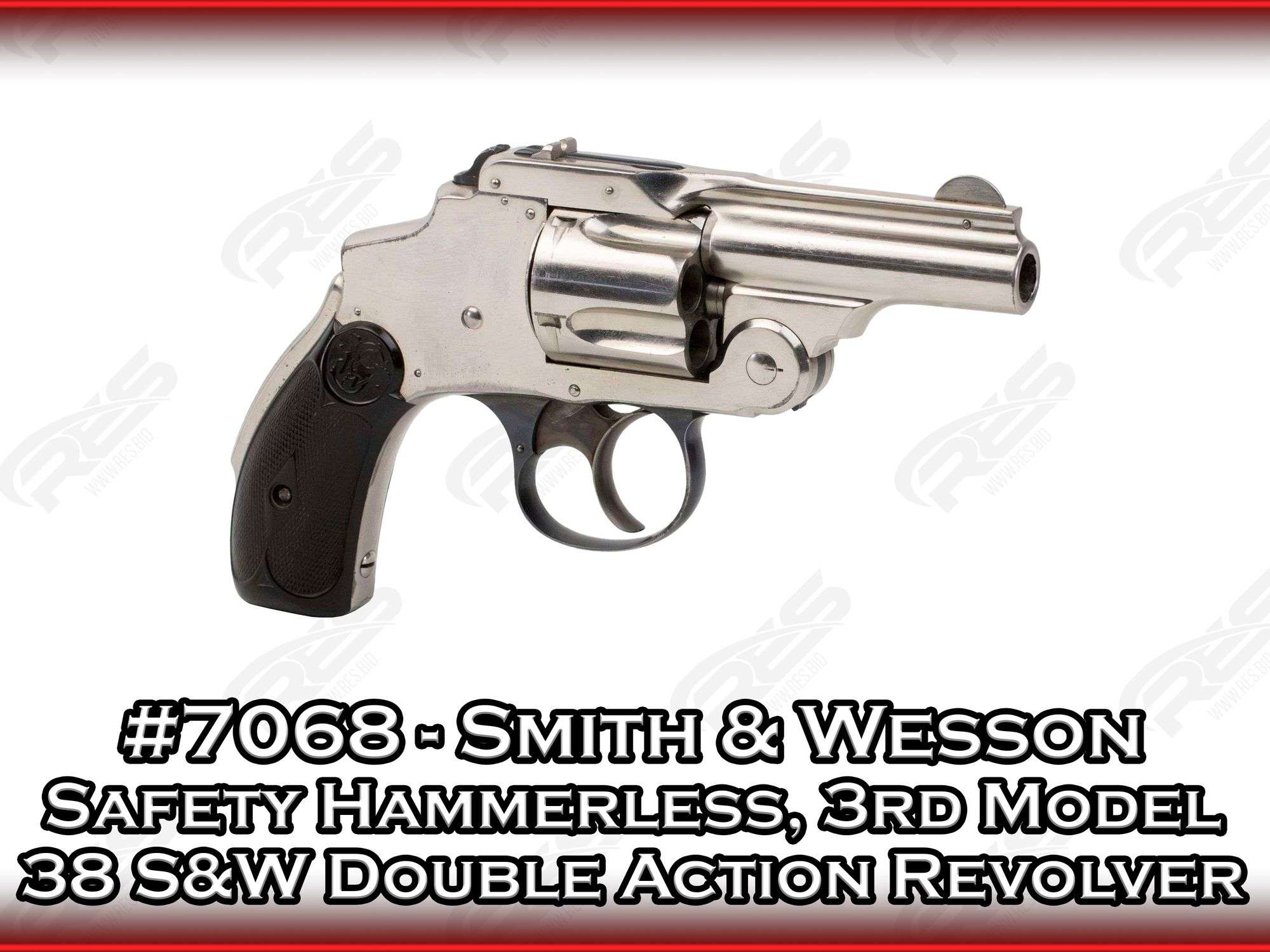Smith & Wesson Safety Hammerless, 3rd Model 38 S&W Double