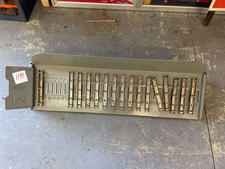 Metal Parts Book Catalog Holder RES Auction Services