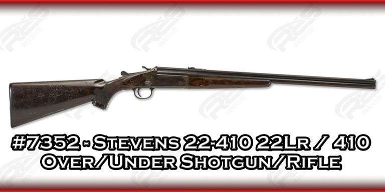Stevens 22-410 22Lr / 410 Bore Over/Under Shotgun/Rifle - RES Auction ...