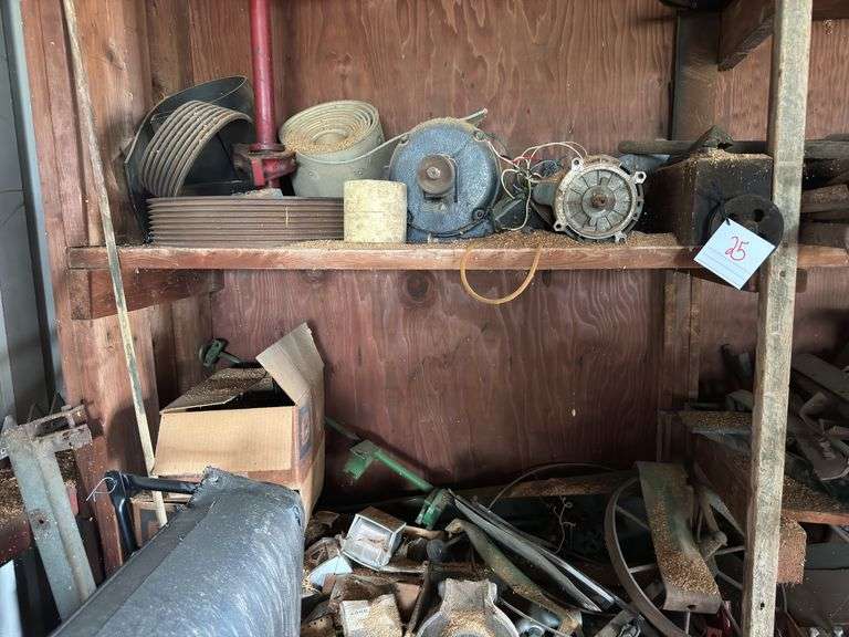 Misc. Shelves of Metals Parts - Electric Motors - Scrap