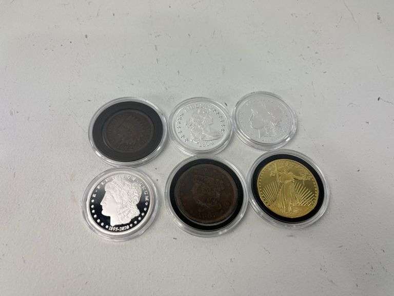 (6) Replica Coins