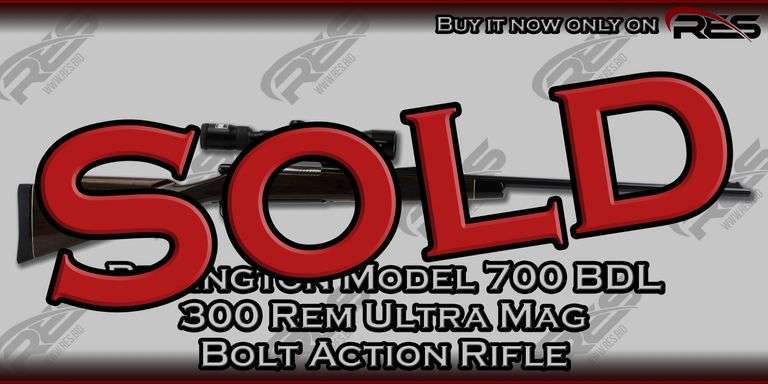 Remington  Model 700 BDL  300 Rem Ultra Mag  Bolt Action Rifle