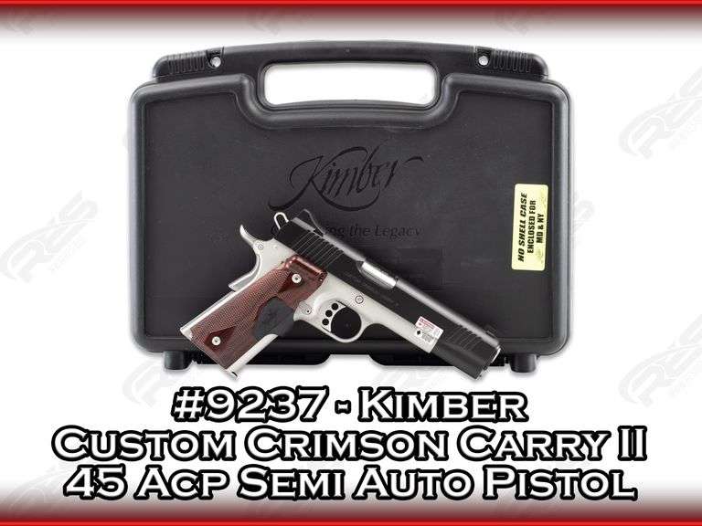 Kimber  Custom Crimson Carry II  45 Acp  Semi Auto Pistol