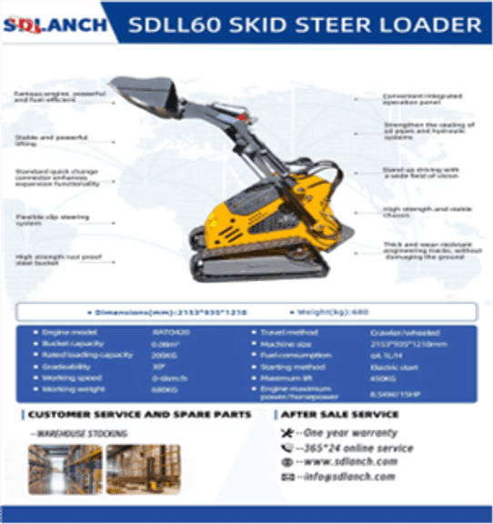 2025  SDLL60  Stand-On Skid Loader