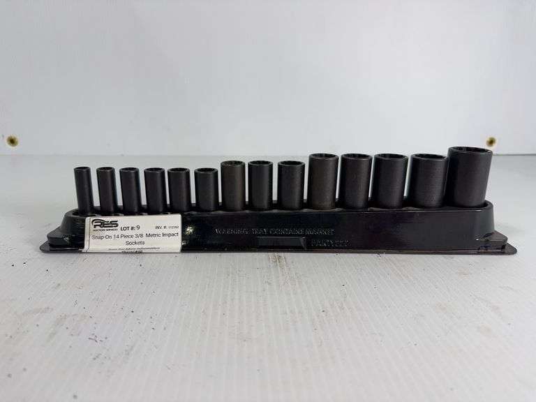 Snap-On Forthteen Piece 3/8” Metric Impact Sockets