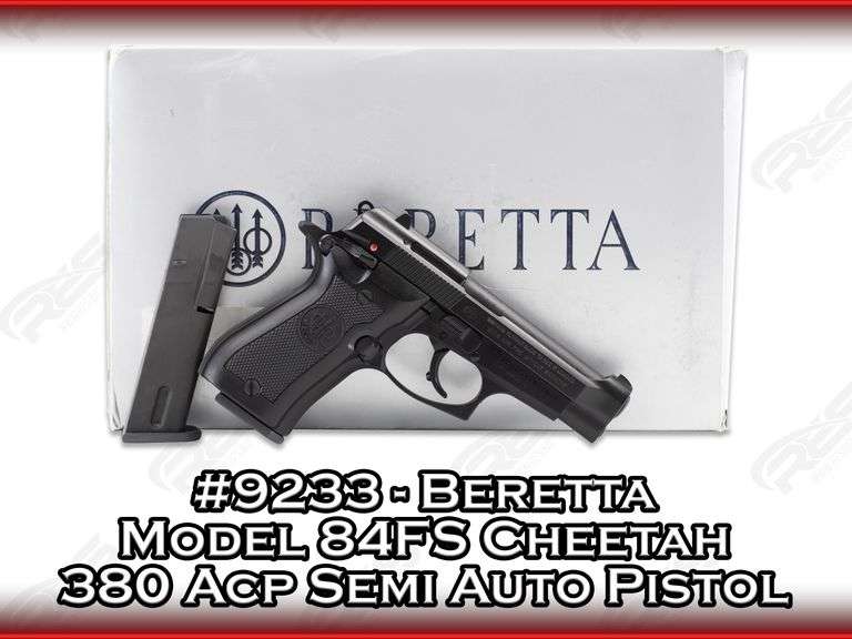 Beretta  Model 84FS Cheetah  380 Acp  Semi Auto Pistol