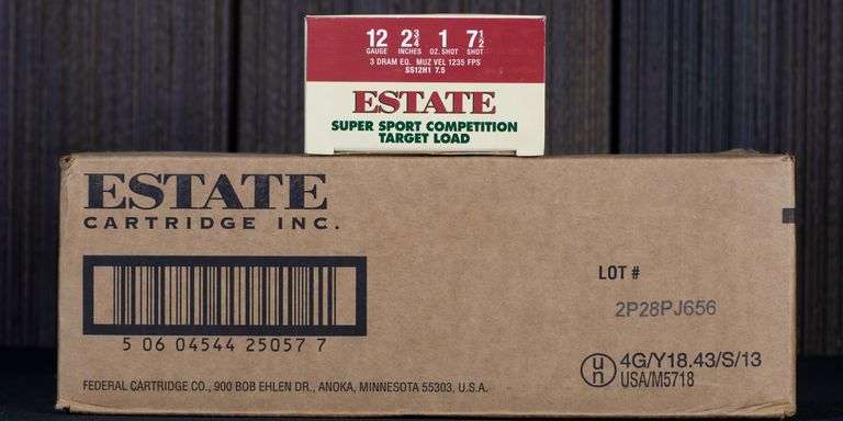 1000rds / 4 Cases Estate SS12H7.5 Super Sport Competition 12ga 1oz #7.5 Ammo