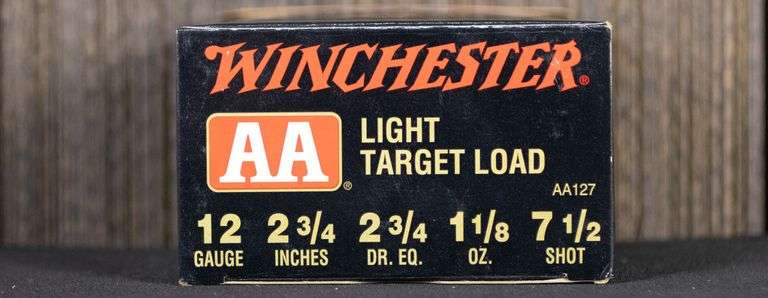 250rds / 1 Case Winchester AA127 AA Light Target 12ga #7.5 Shot Ammo