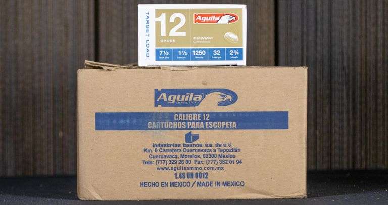 250rds / 1 Case Aguila 1CH1347 Competition Target Load 12ga #7.5 Ammo