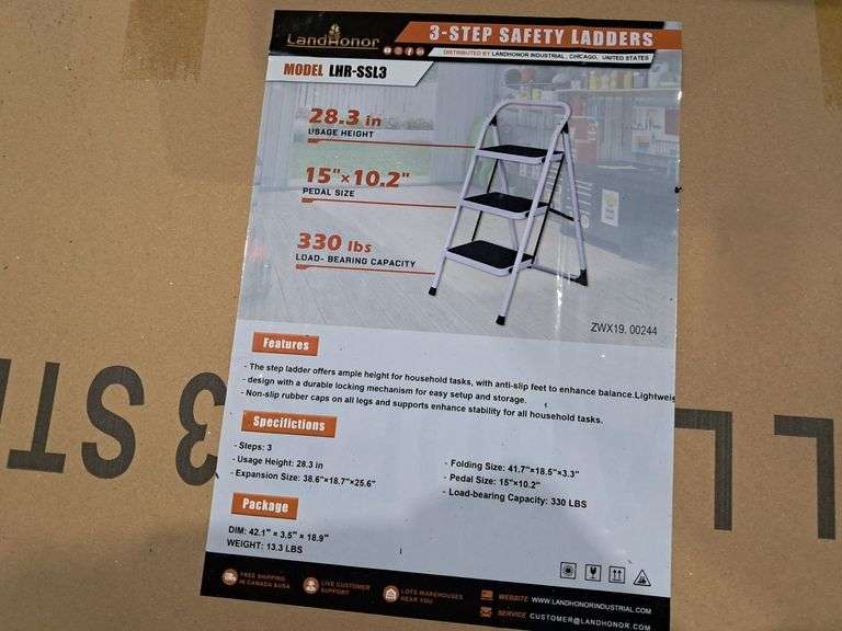 3-Step Safety Ladders