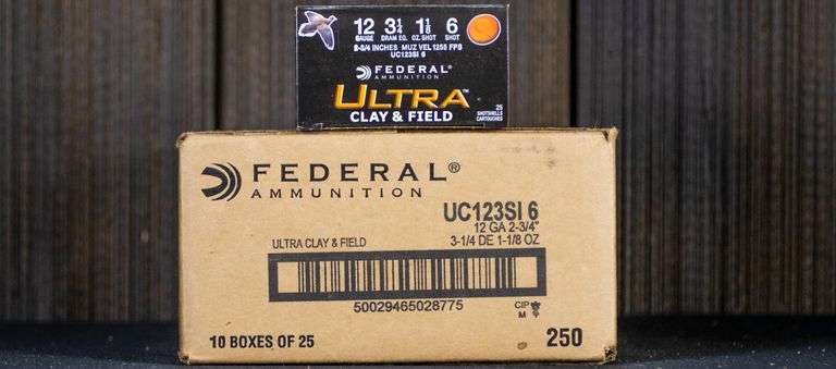 250rds / 1 Case Federal UC12516 Ultra Clay & Field 12ga #6 Ammo