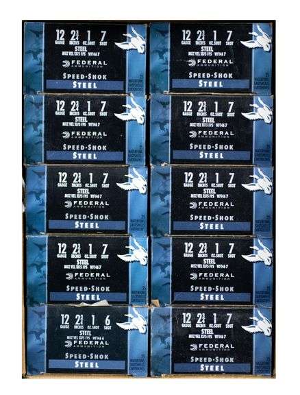 250rds / 1 Case Federal Speed Shok 12ga Steel Shot Ammo