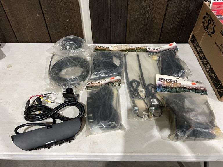 Assorted Jensen Wiring Harness & Antennas - RES Auction Services