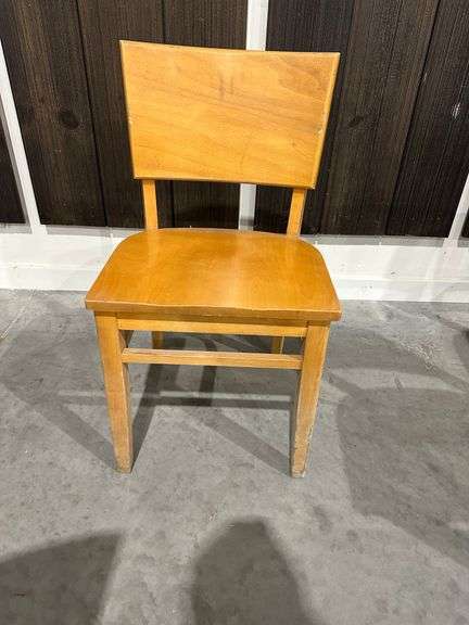 (3) Wooden Chairs