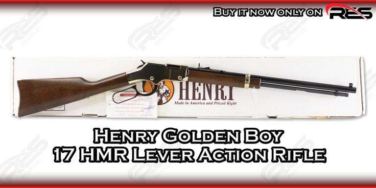Henry  Golden Boy  17 HMR  Lever Action Rifle
