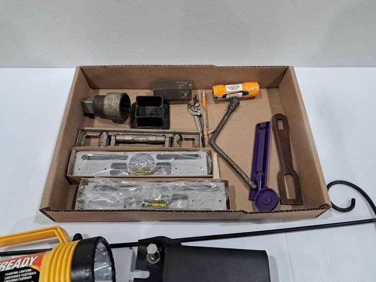 Flashlight, Level & Assorted Items