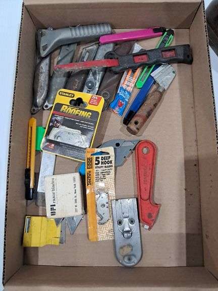 Stanley Planer, Protractor Head &  Assorted Knives