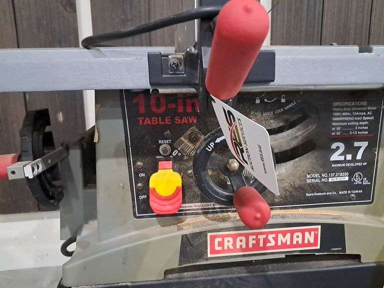 Craftsman 10" Table Saw