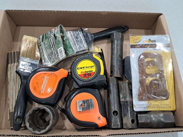 Tape Measures, Sockets & Flag Pole Brackets