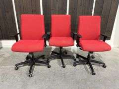 (3) Rolling Office Chairs w/ Armrests