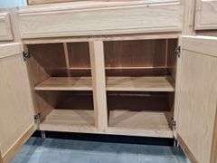 (6) Hanover Hickory Wood Cabinets