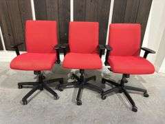 (3) Rolling Office Chairs w/ Armrests