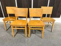 (3) Wooden Chairs